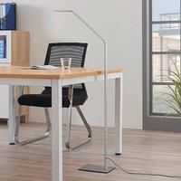 Lucande LED floor lamp Resi with dimmer, ideal for reading