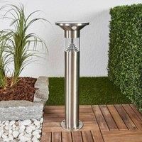 Lindby LED solar pillar light Jalisa with sensor