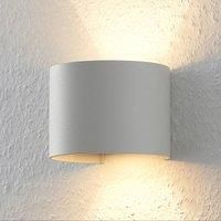 Arcchio White Zuzana LED wall light, round