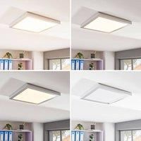Arcchio Angular LED ceiling light Solvie, silver