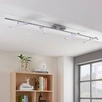 Lindby LED Ceiling Light /'Pilou/' dimmable (Modern) in Silver Made of Metal for e.g. Kitchen (4 Light Sources,) from Ceiling lamp, lamp
