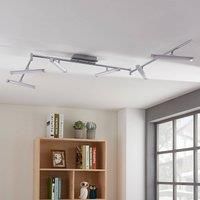 Lindby Six-bulb LED ceiling lamp Pilou, dimmable