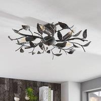 Decorative ceiling light Yos, leaf design