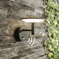 Lucande LED outdoor wall light Fenia with motion detector