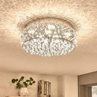 Sparkling LED ceiling light Felias, round shape