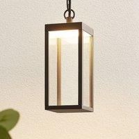 Lucande LED outdoor hanging light Cube, 26 cm