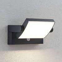 Sherin LED outdoor wall light, rotatable, sensor