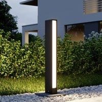 Lucande Lirka LED path light, dark grey, two-bulb