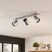 Iavo ceiling spotlight adjustable aluminium 3-bulb