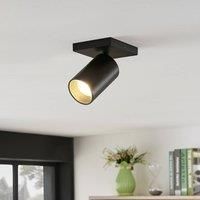 Arcchio Ceiling Light /'Brinja/' (Modern) in Black Made of Metal for e.g. Hallway (1 Light Source, GU10) from floodlight, Spotlight