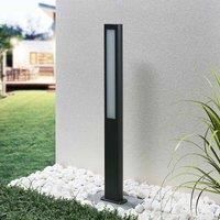Lucande Mhairi LED path light, angular, dark grey, 100 cm