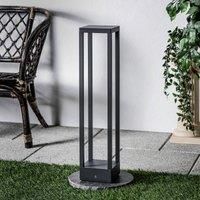 Lucande Carlota LED path lamp, dark grey, 65 cm