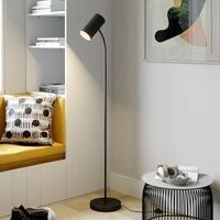 Karoli floor lamp with flexible arm, black