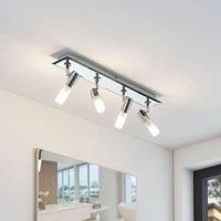 Lindby Zela bathroom spotlight, 4-bulb, 53 cm long