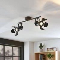Lindby Tiles ceiling light, two-bulb, spotlight design