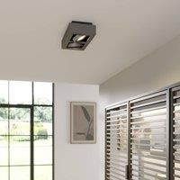 Arcchio Ronka ceiling spotlight GU10 2-bulb dark grey
