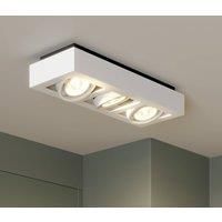 Arcchio Ronka ceiling spotlight, GU10, 3-bulb, white