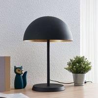 Lindby Idalene metal table lamp, black and gold