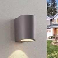 LED Outdoor Wall Light /'Katalia/' in Silver (1 Light Source,) from Lindby | Wall lamp for Exterior/Interior Walls, House, Terrace und Balcony