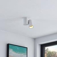 Arcchio Gesina ceiling lamp, one-bulb, white