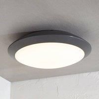 LED Ceiling Light Outdoor /'Naira/' (Modern) in Black (1 Light Source,) from Lampenwelt | Outdoor Light