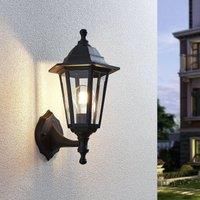 Lindby Outdoor Wall Light /'Nane/' dimmable (Antique, Vintage) in Black (1 Light Source, E27) from Wall lamp for Exterior/Interior Walls, House, Terrace und Balcony