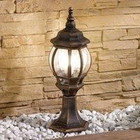 Outdoor Lights /'Nadesha/' dimmable (Antique, Vintage) in Gold (1 Light Source, E27) from Lindby | Pillar Lights, Garden Light, Path Light, Bollard Light, Path lamp, Pillar Light