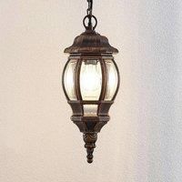 Ceiling Light Outdoor /'Nadesha/' dimmable (Antique, Vintage) in Gold (1 Light Source, E27) from Lindby | Pendant Lighting, Outdoor Light