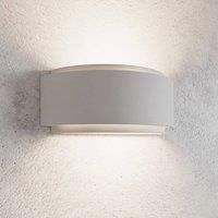 Lindby Cassian plaster wall light two-level semicircular