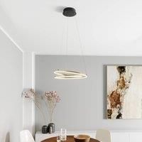 Lindby Davian LED hanging light, dimmable, brass