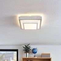 Lindby Mirco LED ceiling lamp, angular, 32 cm