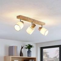Lindby Wanessa ceiling spotlight, three-bulb