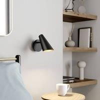 Lucande Wibke wall light in black