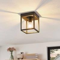 Lindby Ceiling Light /'Meron/' dimmable (Modern) in Black Made of Metal for e.g. Living Room & Dining Room (1 Light Source, E27) from Ceiling lamp, lamp