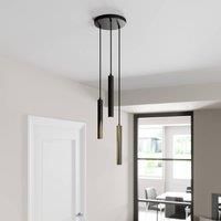 Arcchio Ceiling Light /'Franka/' (Modern) in Black Made of Aluminium for e.g. Living Room & Dining Room (3 Light Sources,) from Pendant Lighting, lamp, Hanging lamp, lamp, Ceiling lamp, Hanging Light
