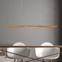 Rothfels Hiba LED pendant light, oak, 118 cm
