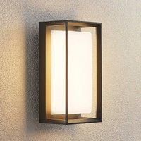 Lucande Ronida LED outdoor wall lamp, angular