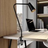 Lucande Table Lamp /'Angelina/' (Scandinavian) in Black Made of Metal for e.g. Living Room & Dining Room (1 Light Source, GU10) from clamp Light, Clip-on Light, Reading lamp