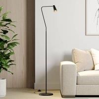 Lucande Angelina floor lamp, black-gold