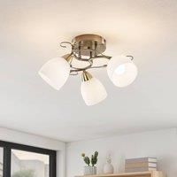 Lindby Thaddeus ceiling light, 3-bulb, 23 cm