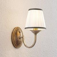 Lindby Lumiel wall light with fabric lampshade