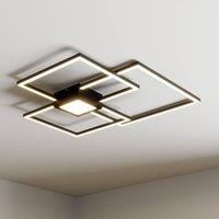 Lindby Duetto LED ceiling lamp anthracite 38W
