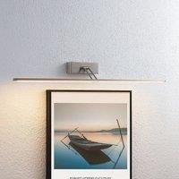 Lucande Thibaud LED picture light, nickel, 83.4 cm