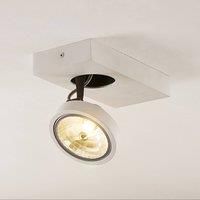 Ceiling Light /'Jorvin/' dimmable (Modern) in White Made of Aluminium for e.g. Living Room & Dining Room (1 Light Source, G9) from Arcchio | floodlight, Spotlight