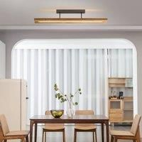 Lindby Nesaja wooden LED ceiling lamp
