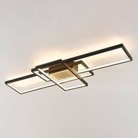 Lindby Emiljan LED ceiling light, matt black