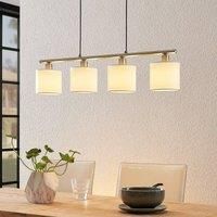 Ceiling Light /'Stannis/' dimmable (Modern) in White Made of Metal for e.g. Living Room & Dining Room (4 Light Sources, E14) from Lindby | Pendant Lighting, lamp, Hanging lamp, lamp, Ceiling lamp