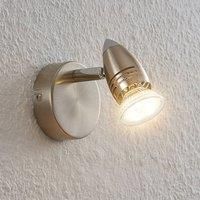 LED Ceiling Light /'Kalean/' (Modern) in Silver Made of Metal for e.g. Living Room & Dining Room (1 Light Source, GU10) from ELC | floodlight, Spotlight