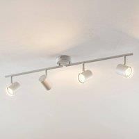 Ceiling Light /'Tomoki/' (Modern) in White Made of Metal for e.g. Living Room & Dining Room (4 Light Sources, GU10) from ELC | floodlight, Spotlight