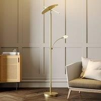 Lucande Anniki LED uplighter, brass